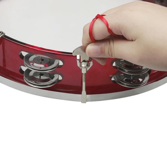 10inch Musical Tambourine Tamborine Drum Round Percussion Gift For KTV