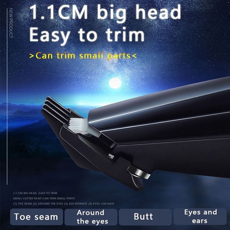 Low-Noise USB Rechargeable Dog Cat Foot Hair Trimmer Pet Grooming Tool Mini Electrical Hair Clipper