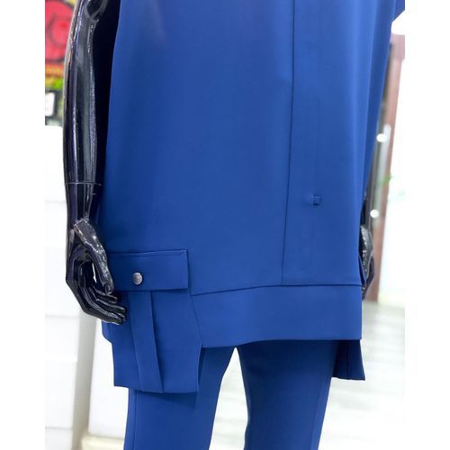 Men's Senator Native Wear (Blue With Pocket Design Short Sleeve)