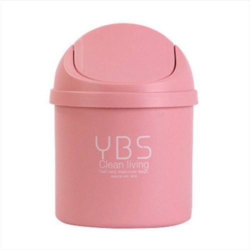 Reative Mini Desktop Trash  An Home Kit Hen Desk With Lid Trash  An-Pink