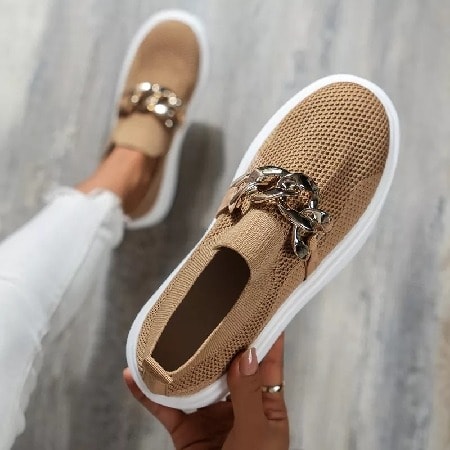 Women Sneakers - Nude
