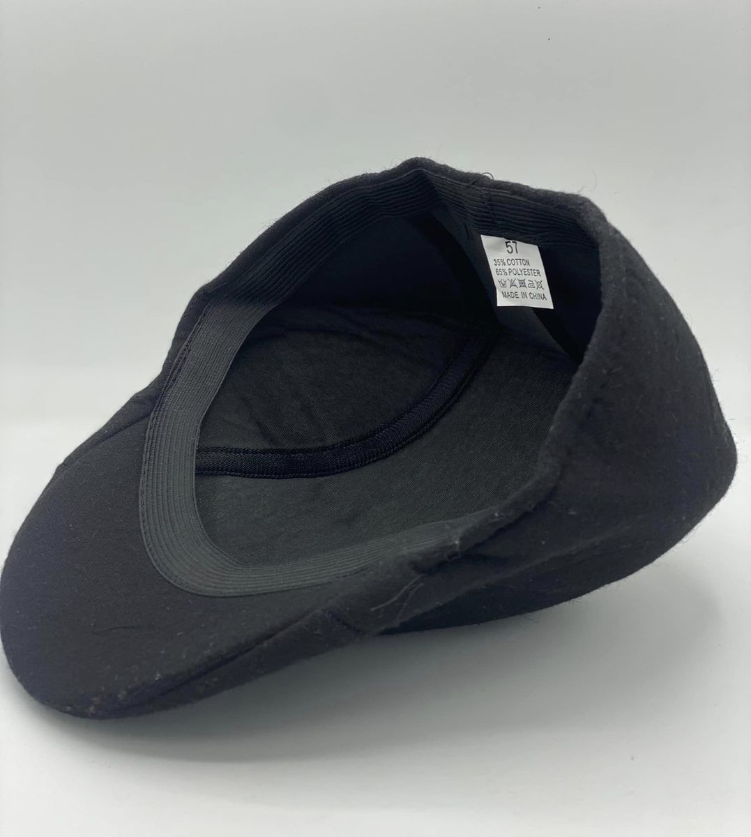 Casual Black Panama Men's Cap