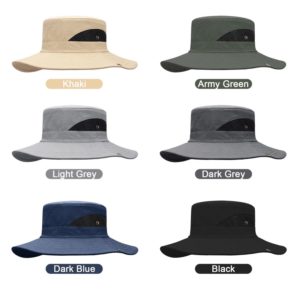 Sun Hat Wide Brim UV Protection Foldable Bucket Hat for Fishing Hiking Camping