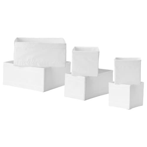 Set Of Skubb Box - 6pieces - White