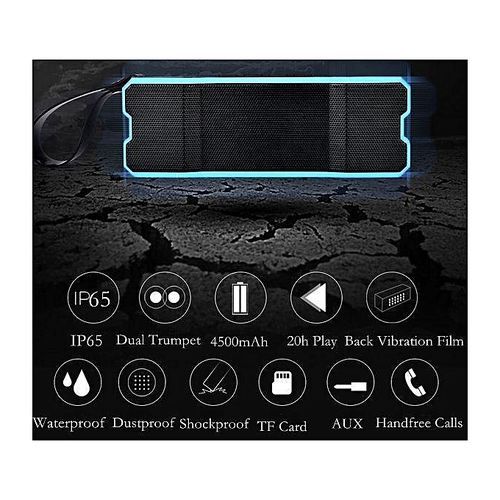 Portable WaterProof Wireless Bluetooth Speakers Dual Trumpet Stereo Speaker Suitable For Cycling Hiking Camping HT-S