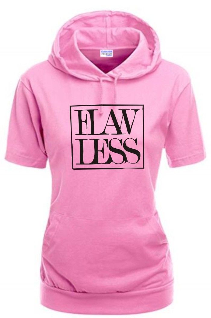 Flawless Female Hooded T-Shirt- Light Pink