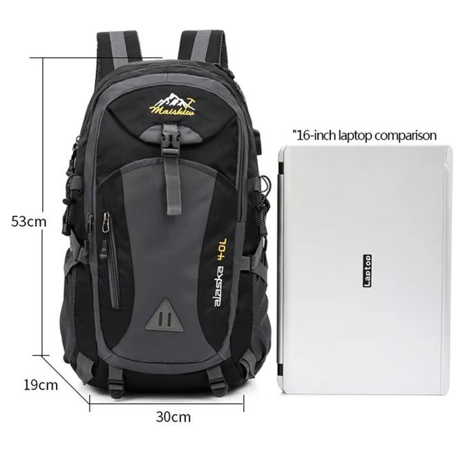 40L Unisex Camping Bag Waterproof Laptop Hiking Backpacks