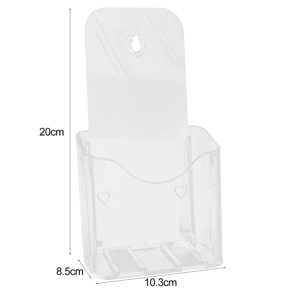 Sturdy Flyer Stand Acrylic Brochure Holder Set Versatile for Flyers Transparent