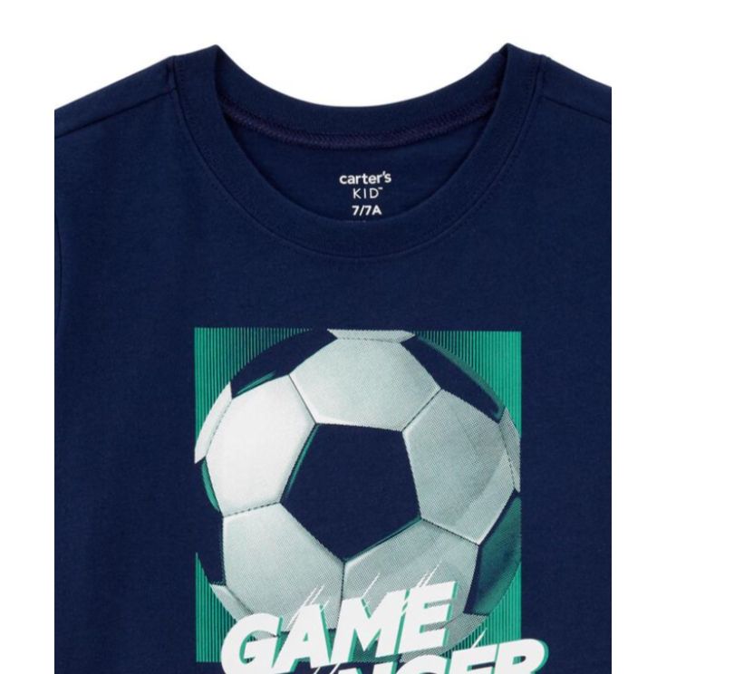 Navy Kid Game Changer Graphic Tee