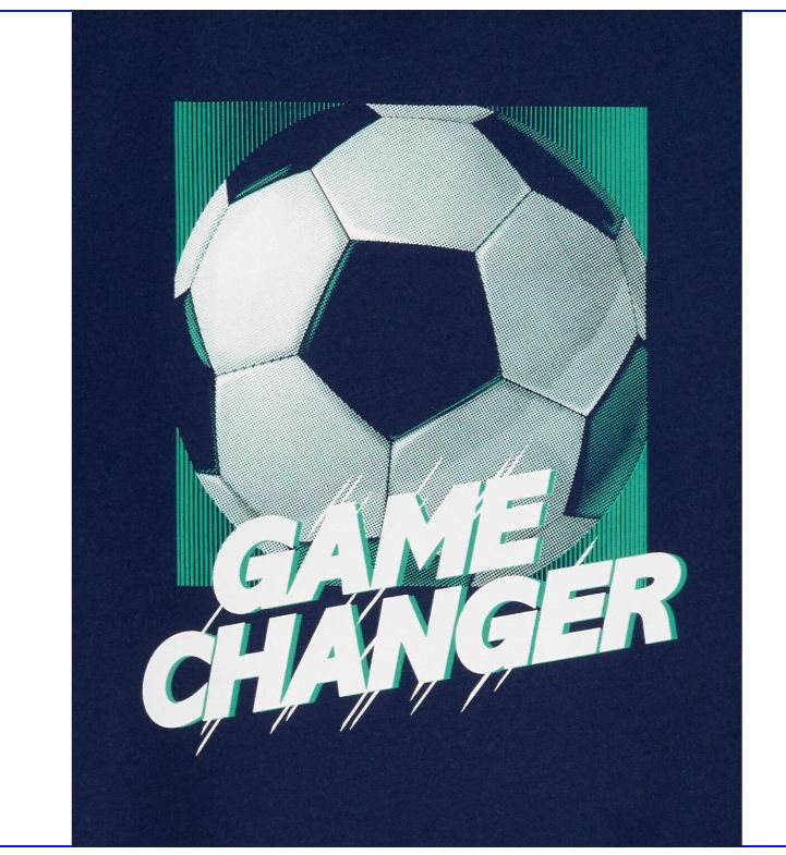 Navy Kid Game Changer Graphic Tee