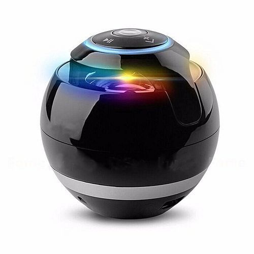 Bluetooth Speaker Mini Portable Wireless Speaker SoundbarSuper Bass Boombox Sound Box With Mic TF Card FM Radio LED Light Black HT-S