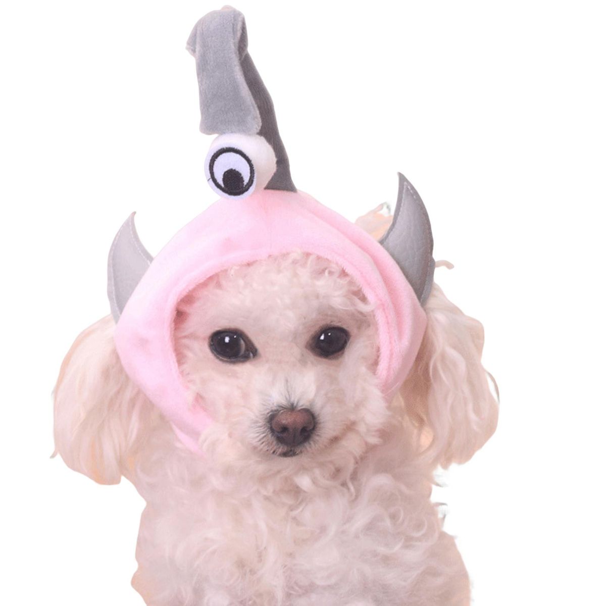 Dog Headdress One-Eyed Beast Head Coverings Hat Pink