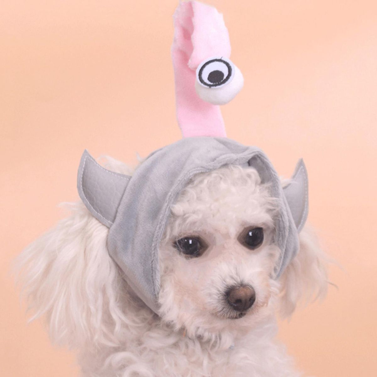 Pet Hat One-Eyed Beast Head Coverings Hat Grey