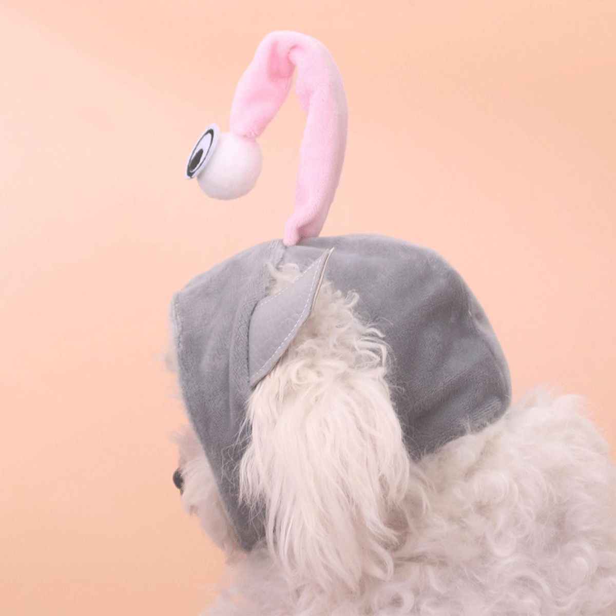 Pet Hat One-Eyed Beast Head Coverings Hat Grey