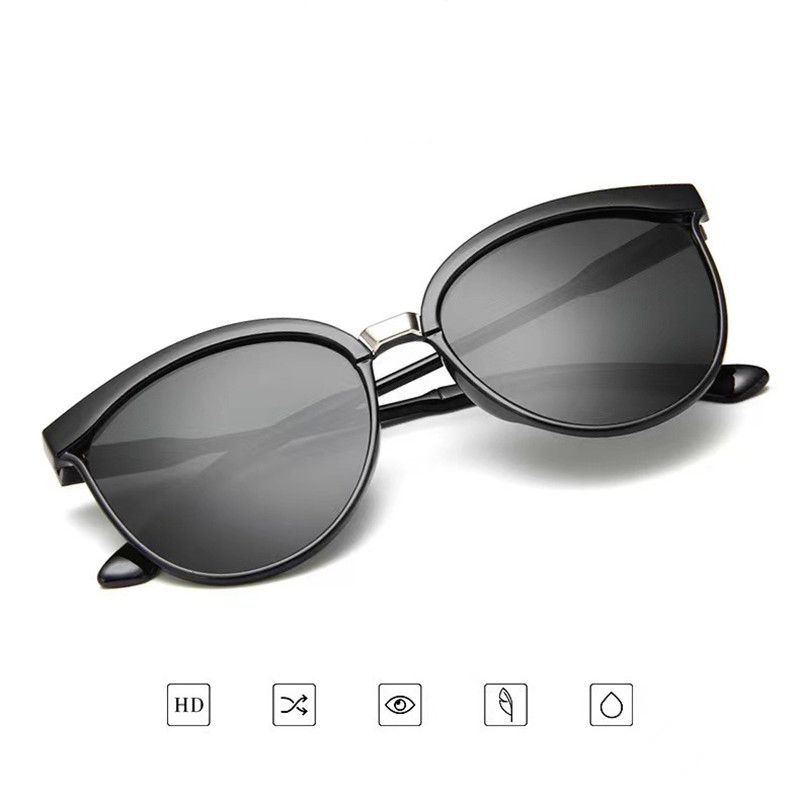 UV400 Cat Eye Sunglasses Coating Mirror Sexy Sun Glasses -#1