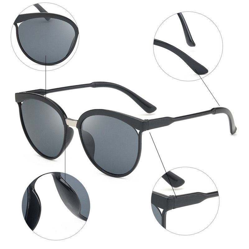 UV400 Cat Eye Sunglasses Coating Mirror Sexy Sun Glasses -#1