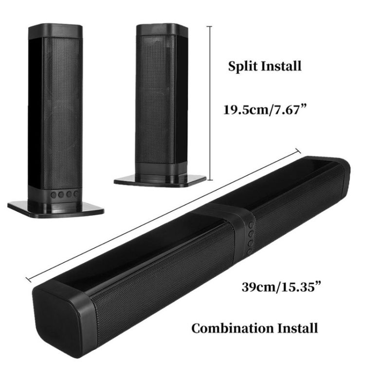 BKS-33 Home Bluetooth Speaker 3D Stereo Effect Soundbar