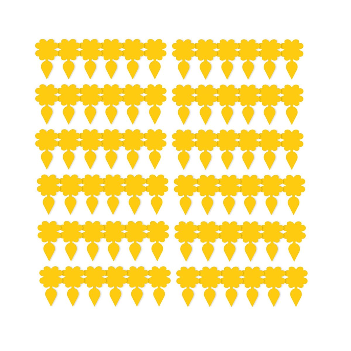 100PCS Sticky Fruit Fly Trap, Yellow Insect Bug Traps Gnat