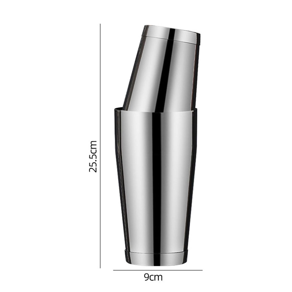 Cocktail Shaker Multi-purpose Mirror Surface Shaker Cup Silver