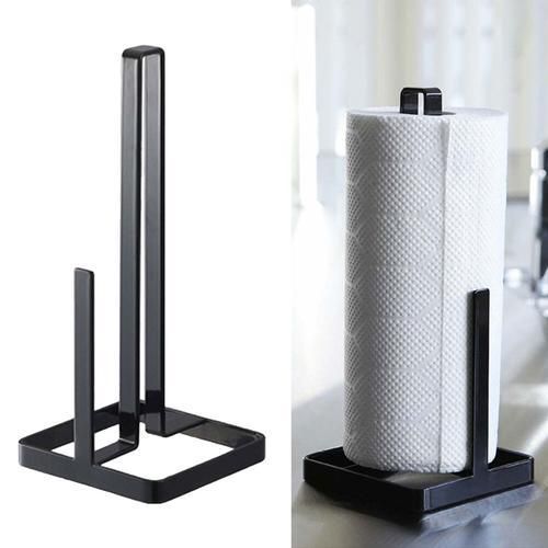 Convenient Towel Rack Practical Countertop Punch Free Kitchen Roll Holder Dispenser Free Standing Home Bathroom Paper Storage