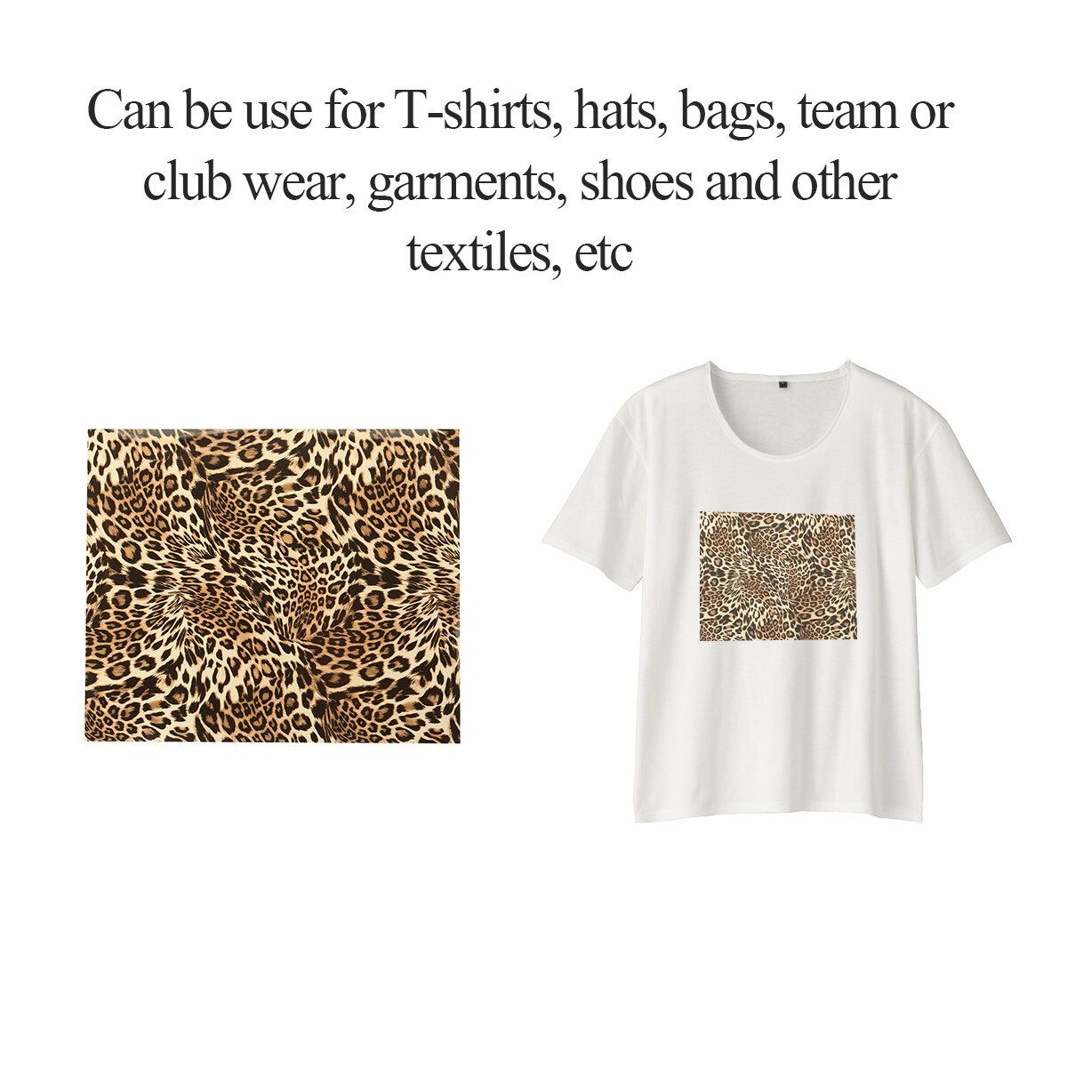 10PCS Leopard Print PU Heat Press Transfer Vinyl Film Paper T Shirt HTV Garment DIY