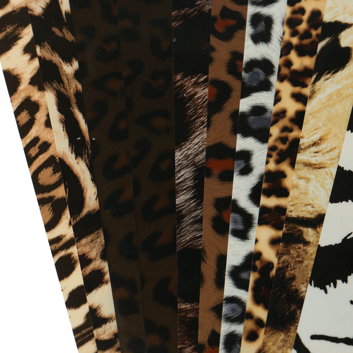 10PCS Leopard Print PU Heat Press Transfer Vinyl Film Paper T Shirt HTV Garment DIY