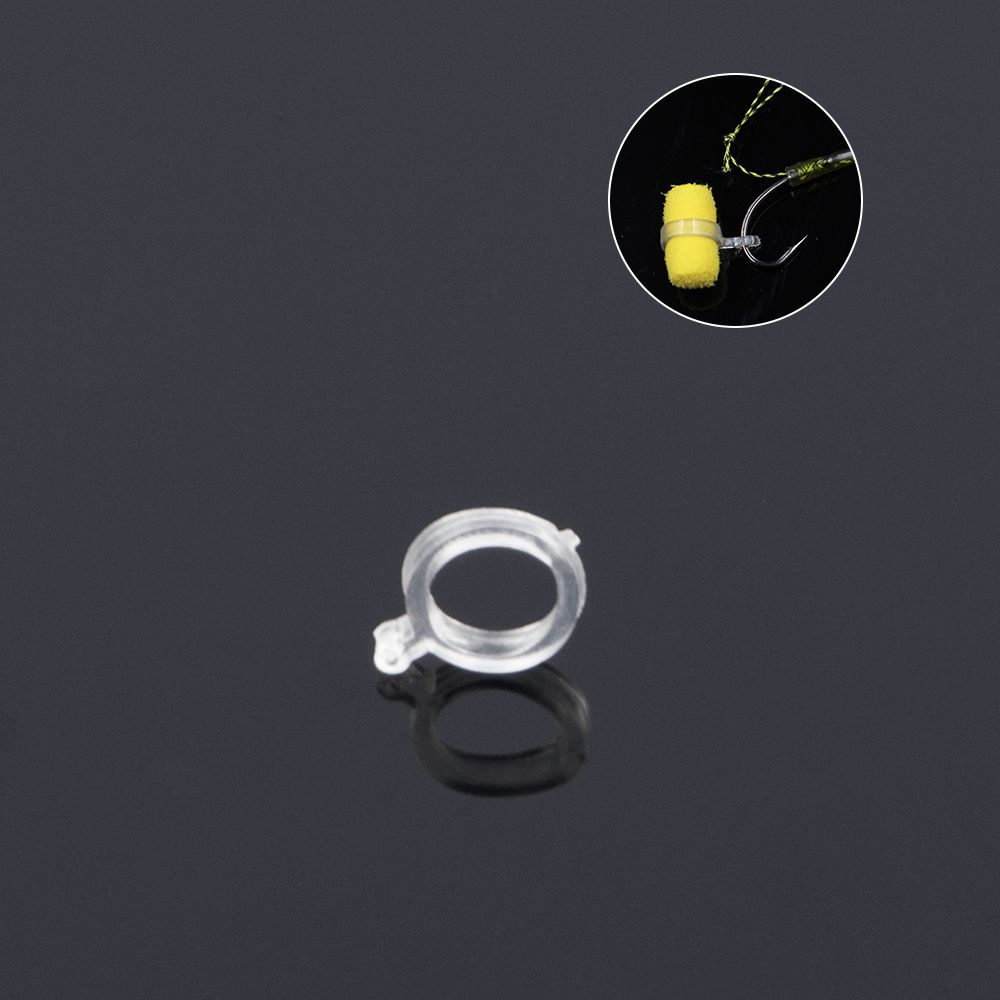 100Pcs Fishing Pellet Bands For Bait Elastic Transparent