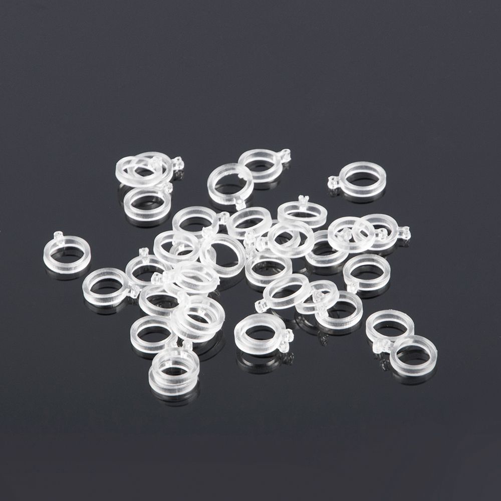 100Pcs Fishing Pellet Bands For Bait Elastic Transparent