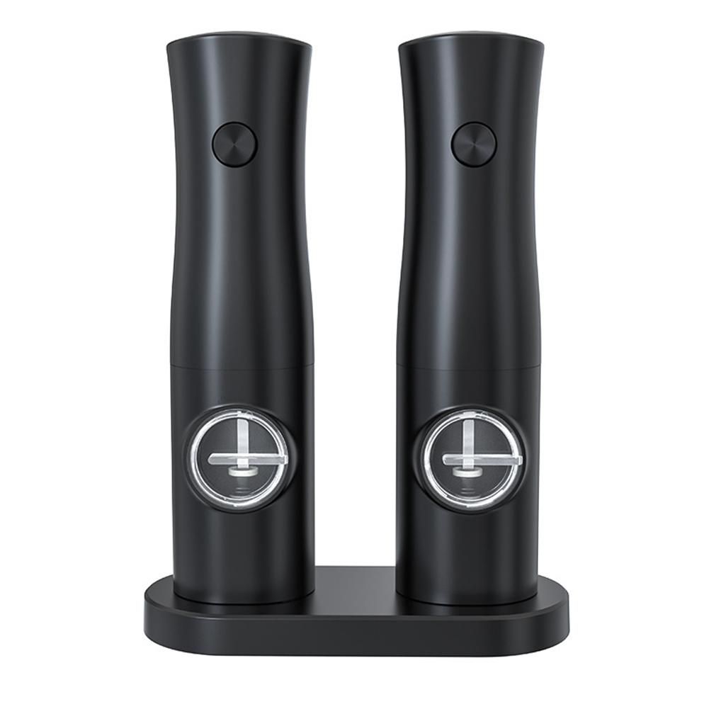 Electric Salt and Pepper Grinder SetGravity Automatic Salt & Pepper Refillable with Rechargeable Base