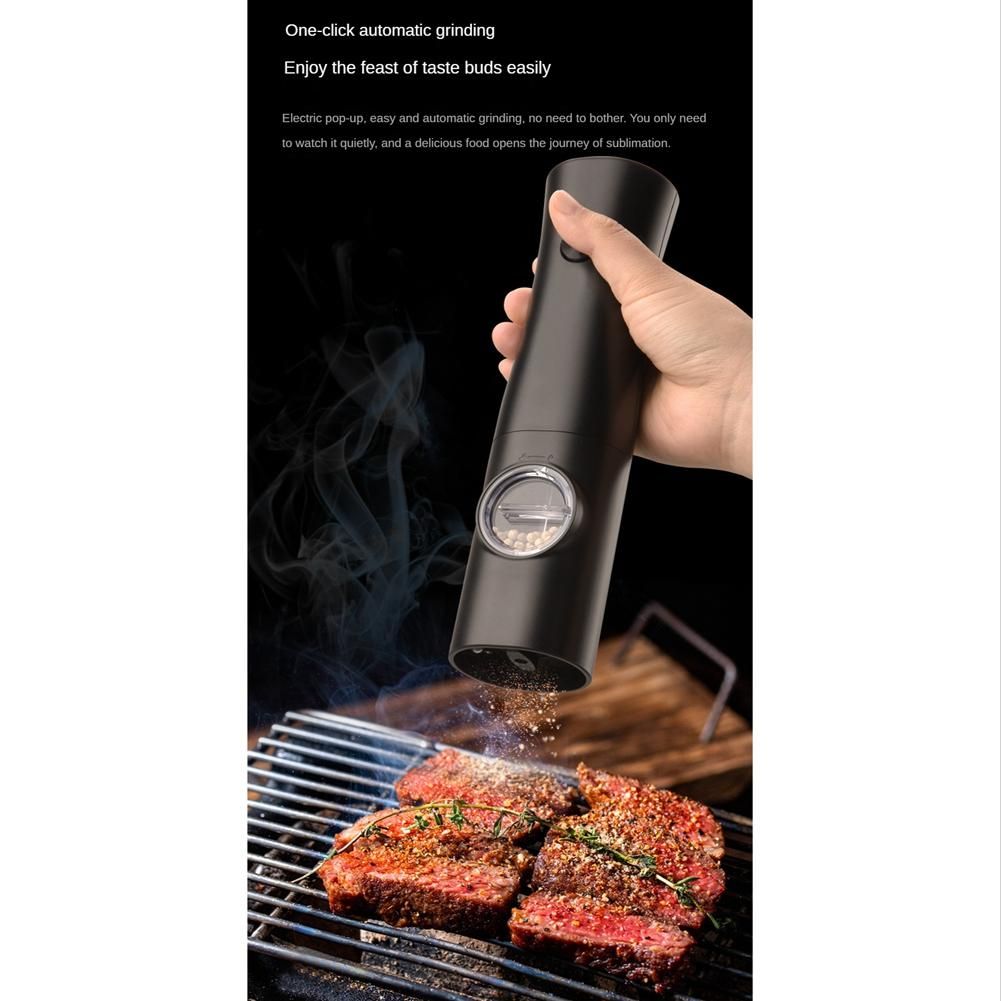Electric Salt and Pepper Grinder SetGravity Automatic Salt & Pepper Refillable with Rechargeable Base