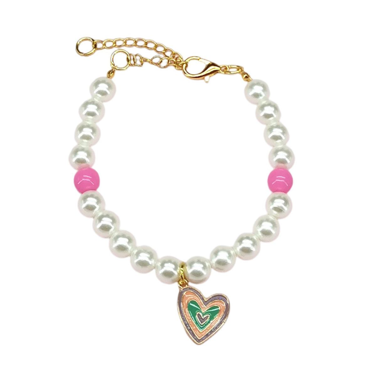 Pet Neck Circle Bell Charm Cat Dog Necklace Collar Multicolor