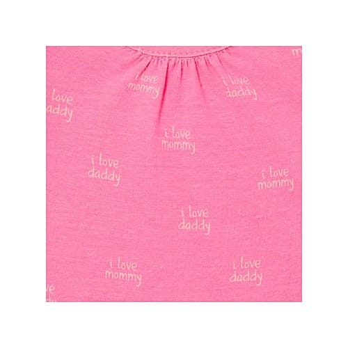 Girl Soft Hooded Jacket Cardigan Set, I Love Mummy And Daddy Bodysuits And Matching Pant