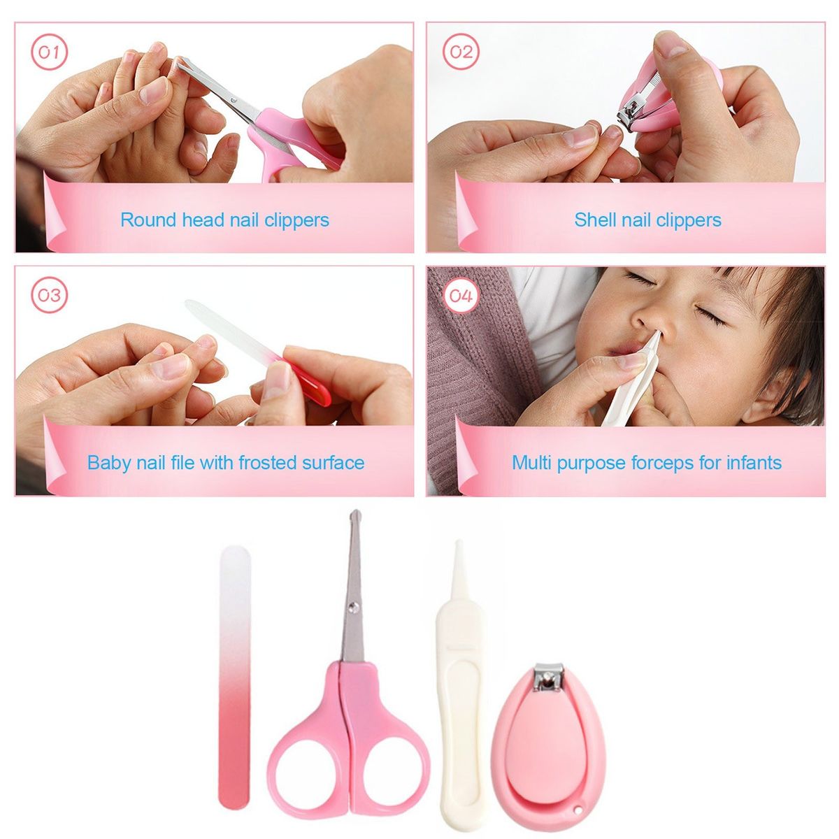 Baby Nail Kit Baby Nail Care Set With Storage Case Baby Nail