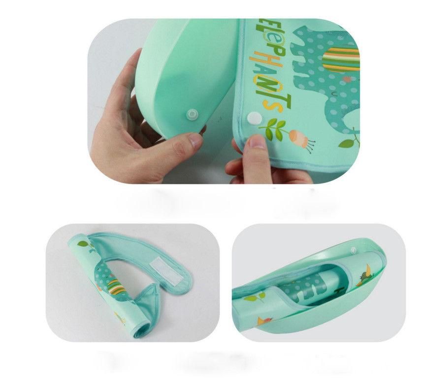 4PCS Baby Boys Girls Silicone Waterproof Bib