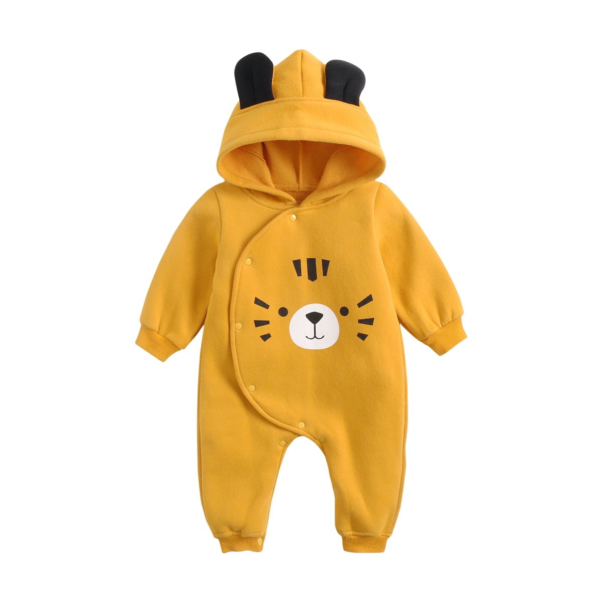 Cotton Newborn Baby Boys Girls Winter Bodysuits Tiger Cute
