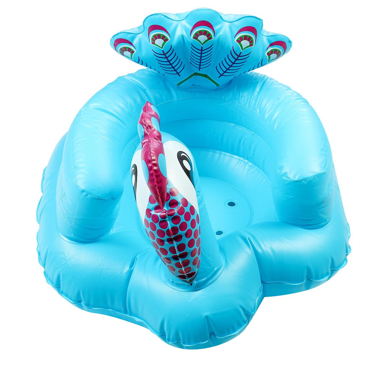 Seat Sofa Baby Learning To Sit Chair Pillow Cushion Sitting Inflatable Blue 2