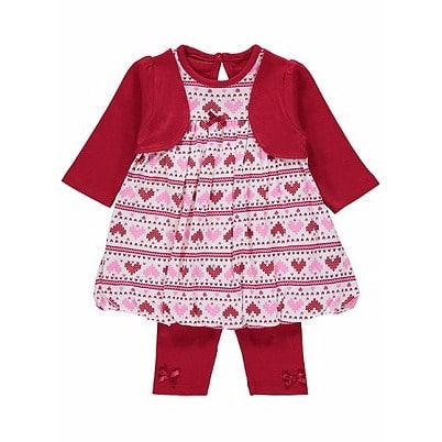 3 Piece Fair Isle Puffball Set