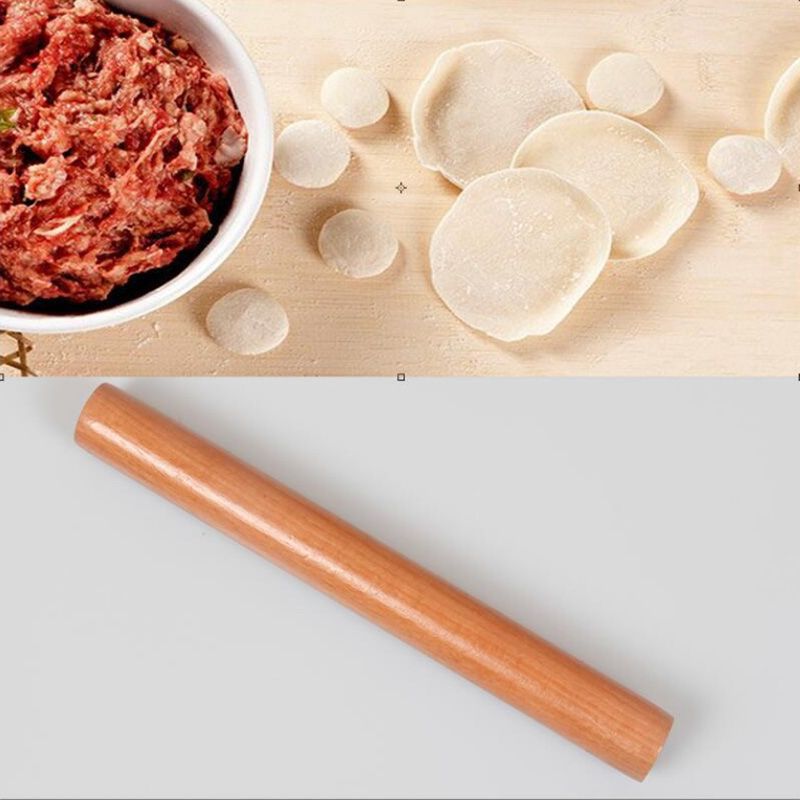 Solid Natural Wood Cooking Tools 4 Size Fondant Cake Decoration Roller