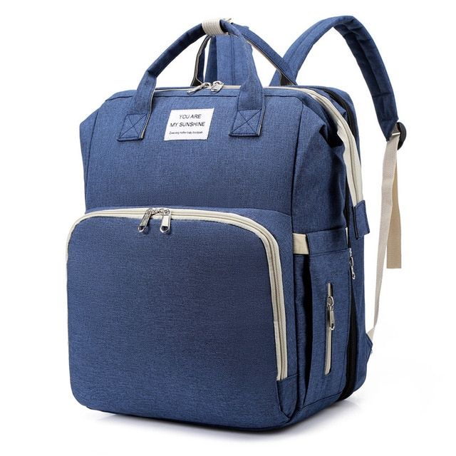 Diaper Station Nappy Bag Crib Travel Foldable Baby Bed Bag
