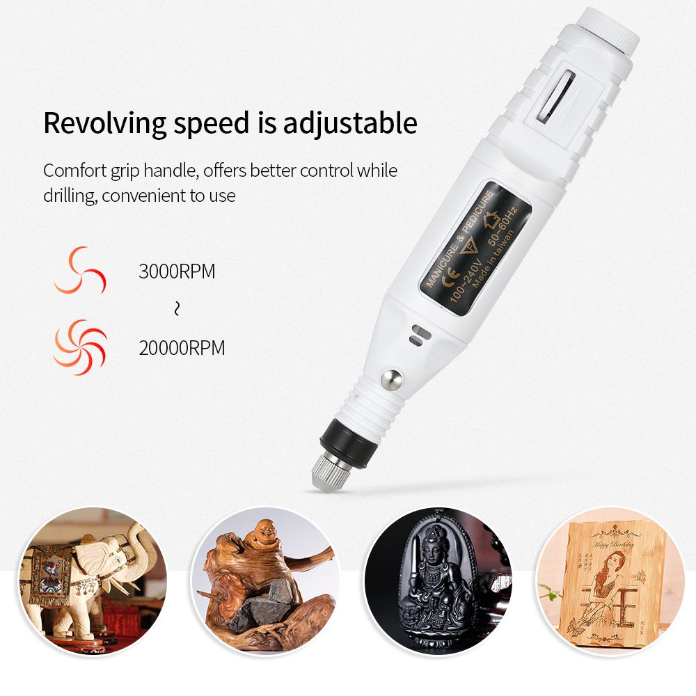14pcs 100V-240V Mini Electric Grinder Drill Tool Variable