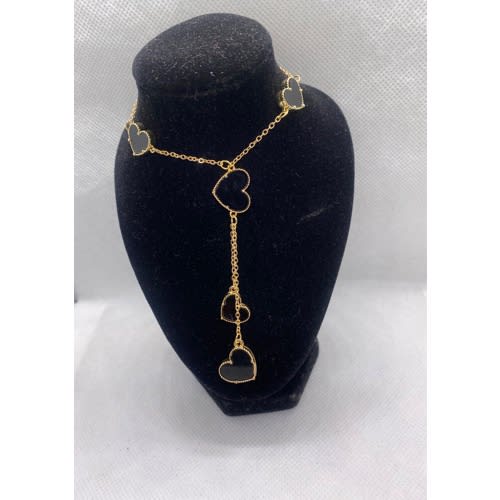 Heart Necklace - Black