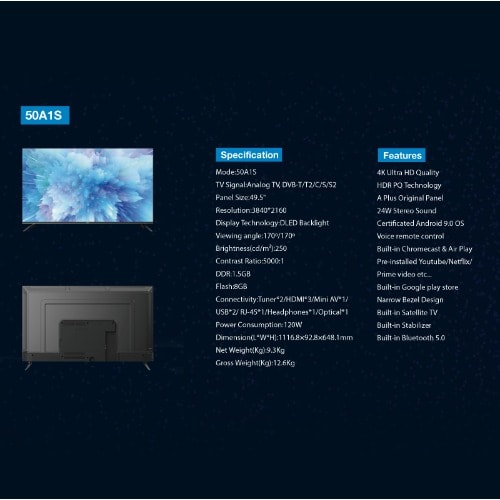 Google Smart Tv -  50''