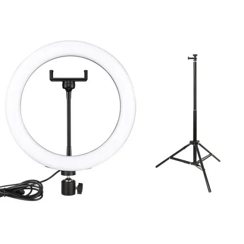 Rgb 21" Led Ring Light With Free Tripod Stand & Bag For Make Up