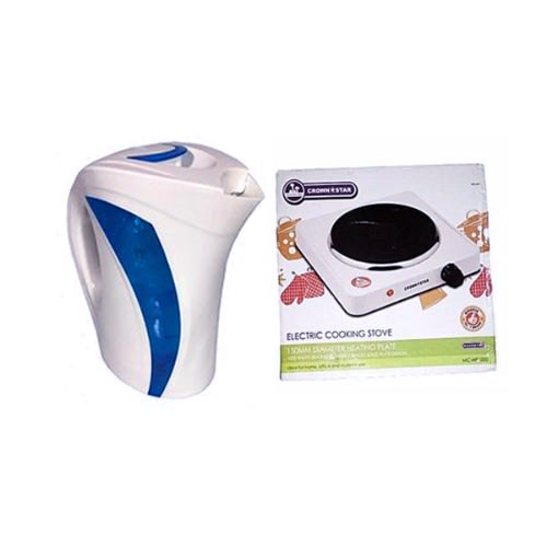 Hot Plate + Electric Plastic Jug Bundle 2.2L