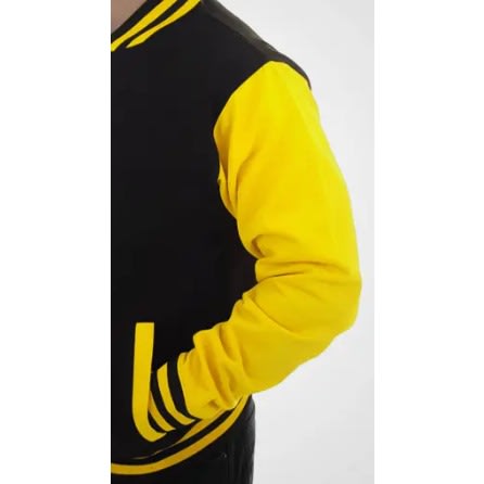 Baseball Varsity Jacket - Yellow And Black