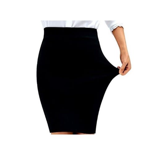 Ladies Body Con Pencil Skirt- Black