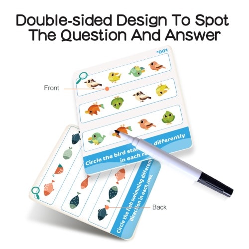 Early Learning Education Flash cards: Spot The Difference