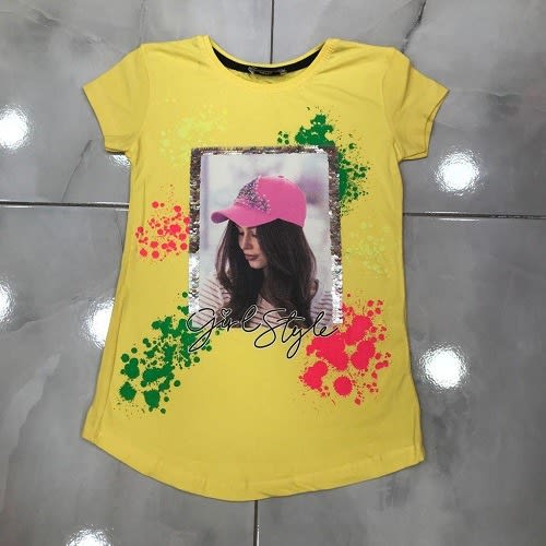 Girls Style Top - Yellow