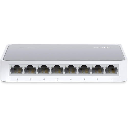 8 Port Fast Ethernet Switch - Desktop Ethernet Splitter - Ethernet Hub - tl-sf1008d