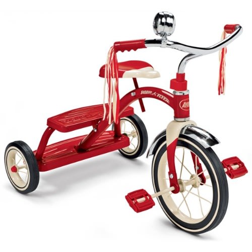Classic Red Dual Deck Tricycle - 12